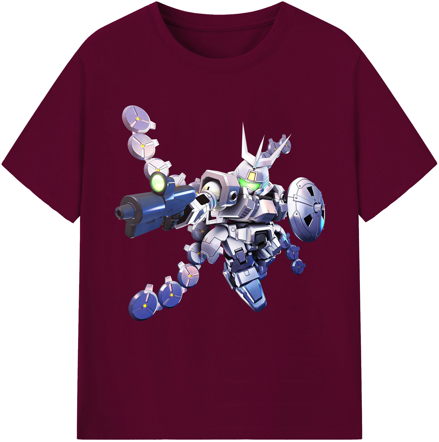 （画像用） 機動戦士ガンダム Mobile Suit Gundam レディースカジュアルプリントTシャツ（綿100％）